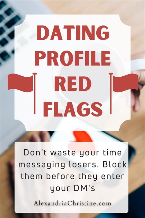 red flags in online dating profiles